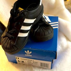 Adidas Toddler Samba Super Star Shoes Us Size 6 1/2 Like New